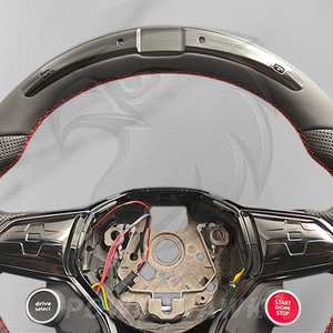 Volant en cuir personnalisé à LED haute luminosité adapté à <span class=keywords><strong>Volkswagen</strong></span> Golf 7 8 GTI R Line Polo Passat Jetta Tiguan MK6 MK7 MK8 Scirocco - Product Image 2