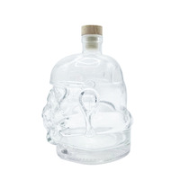 Bouteille en verre de soldat d'alcool personnalisé spécial drôle de haute qualité avec décanteur de rhum en liège