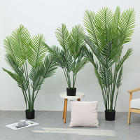 Nouvelle plante artificielle verte décorative, palmier de Madagascar multi-tiges, bonsaï, décoration de mariage