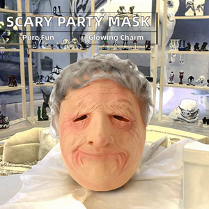 <span class=keywords><strong>Masque</strong></span> de Cosplay en <span class=keywords><strong>Latex</strong></span> pour Adulte <span class=keywords><strong>Réaliste</strong></span> pour Fête du Festival d'Halloween pour Costume - Product Image 5