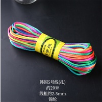 2.5mm haute qualité 26 couleurs cordes tressées pour la fabrication de nœuds chinois enfants bricolage artisanat fil tressé ligne de Jade