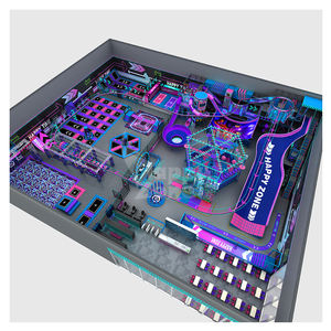 Aire de jeux intérieure <span class=keywords><strong>commerciale</strong></span>, trampoline, jeux interactifs, grands toboggans, équipement professionnel, trampoline de saut, pont de saut - Product Image 6