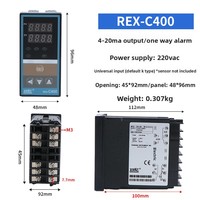 Termostat PID Cerdas XRKC REX-C100/C400/C700/C900 K Output 4-20mA 220VAC OEM/ODM Pengontrol Suhu Digital Industri