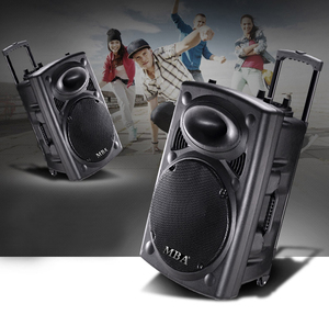 15 inch sạc Bluetooth Xe đẩy Loa wiht nhựa Trường hợp với BT/FM Radio/USB Loa ngoài trời - Product Image 5