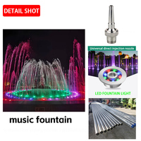Fuente de Agua con Luces LED de Colores y Música para Jardín, Piscina y Plaza