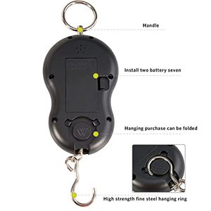 Portable Digital Luggage Scale 50kg LCD <b>Display</b> Travel Weight Measurement <b>Hook</b> Design - Product Image 4