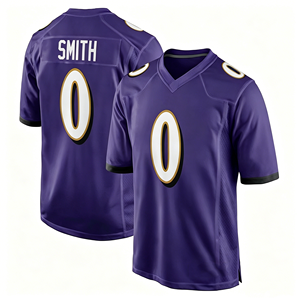 Maillot de football américain à manches courtes personnalisé avec le nom et le numéro du joueur, respirant et à séchage rapide, très vendu - Product Image 5