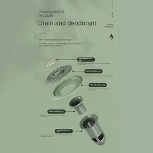 Couvre-drain de sol en silicone jetable anti-insectes et anti-odeurs pour toilettes et salles de bain - Product Image 5