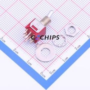 T201-M-Y-Z-Q-E Toggle Switch Through hole Component (THT) Switch Double Pole Double Throw 9.14mm 8.13mm 23.56mm - Product Image 1