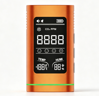 Détecteur de monoxyde de carbone portable 3 en 1, compteur de CO 0-1000PPM, capteur électrochimique, température, humidité, écran LCD, alarme rechargeable