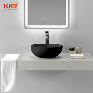 <span class=keywords><strong>Lavabo</strong></span> de Superficie Sólida Acrílica con Acabado Mate/Brillante en Color Negro, <span class=keywords><strong>Lavabo</strong></span> Sobre <span class=keywords><strong>Encimera</strong></span>, <span class=keywords><strong>Lavabo</strong></span> de Superficie Sólida Acrílica - Product Image 6