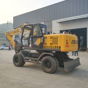 Excavadora de Ruedas JG150S de 13.5 Toneladas, Máquina de Movimiento de Tierras de Uso Pesado con Rompedor de Tuberías, Gran Venta en el Sudeste Asiático - Product Image 6