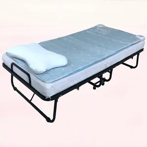 High quality guest portable rollaway metal frame room folding bed single portable bed