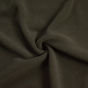 싸구려 양면 인터록 폴라 양털 100% 폴리에스터 한쪽 솔질 부드러운 쉘 솔리드 염색 원단 - Product Image 4