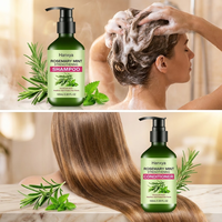 Shampoo lissant SUMAX 150 ml à la menthe et au romarin avec prévention de la chute des cheveux et nettoyage en profondeur pour adultes
