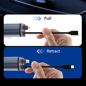 Cargador <span class=keywords><strong>de</strong></span> Coche 4 en 1 <span class=keywords><strong>de</strong></span> 78W al por Mayor <span class=keywords><strong>de</strong></span> Fábrica con Cable Retráctil USB Tipo C, Cargador Rápido <span class=keywords><strong>para</strong></span> Teléfono, <span class=keywords><strong>el</strong></span> Más Vendido <span class=keywords><strong>para</strong></span> <span class=keywords><strong>iPhone</strong></span> Pro Max - Product Image 4