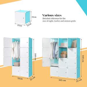 Estante de almacenamiento de libros de PP Estantería móvil de plástico portátil DIY a precio barato - Product Image 5