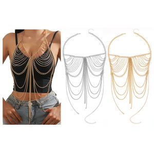 سلسلة جسم مرصعة بالكريستال للنوادي الليلية من شاينين، تصميم مفتوح الظهر، مجوهرات مثيرة للبيكيني - Product Image 6