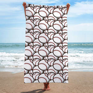 FF3882 Impression 3D Football Yoga Gym Piscine <span class=keywords><strong>Serviette</strong></span> de <span class=keywords><strong>bain</strong></span> à séchage rapide <span class=keywords><strong>Serviette</strong></span> de plage surdimensionnée en microfibre très absorbante sans sable - Product Image 3