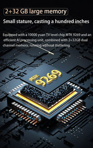 Y3无线户外便携式安卓9投影仪4k高清1080分辨率内置扬声器发光二极管家庭影院，适用于教育业务 - Product Image 3