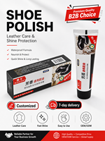 Crema para Zapatos Hei Niu Fragrance Refreshing Black Bull en Tubo, Elimina Olores, Fácil de Limpiar, Producto para el Cuidado y Mantenimiento del Cuero