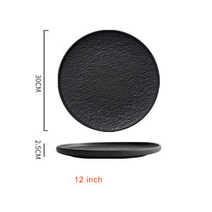 Platos Modernos Negros de Porcelana de Lujo de la Serie del Plato para Restaurante, Hostelería y Catering - Product Image 6