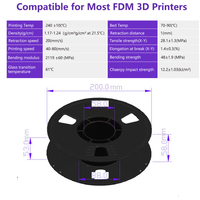 Filament PLA 1KG pour imprimante 3D, matériau plastique 1,75 mm, fournitures de qualité pour une impression nette et précise pour imprimante 3D