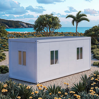 Maisons préfabriquées en conteneurs clés en main UPS New Tech 2025, conteneur maritime de 40 pieds, cadre de maison capsule, cuisine, salle de bain pour villa