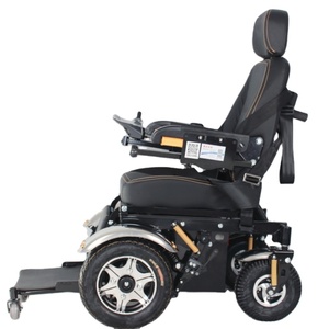 Fauteuil roulant électrique multifonctionnel tout-terrain de luxe avec frein électromagnétique Fourniture de thérapie de réadaptation médicale pour personnes âgées - Product Image 1