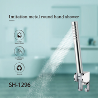 Douche à main cylindrique chromée Leelongs Factory, économie d'eau, vente chaude, marché européen