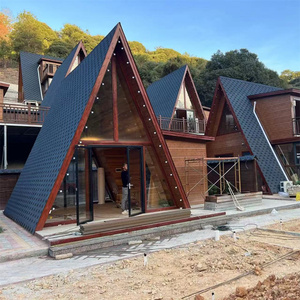 Livraison rapide Petite maison préfabriquée détachable de luxe moderne à cadre Kit de maison modulaire préfabriquée en bois et bois - Product Image 4