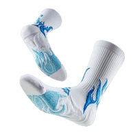 Chaussettes de basketball professionnelles testées en compétition, antidérapantes, à semelle épaisse en tissu éponge, conçues pour l'entraînement de course d'élite des jeunes