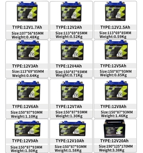 12v10ah pin Lithium-ion 7Ah 6Ah nhiệt độ thấp bắt đầu LiFePO4 5Ah điện áp thấp hệ thống báo động pin 12v4ah Pin xe gắn máy - Product Image 6