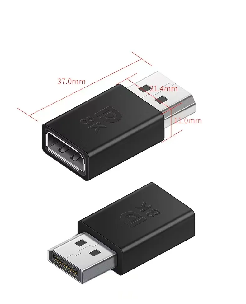 Адаптер 8K DISPLAYPORT папа-DISPLAYPORT 2160P