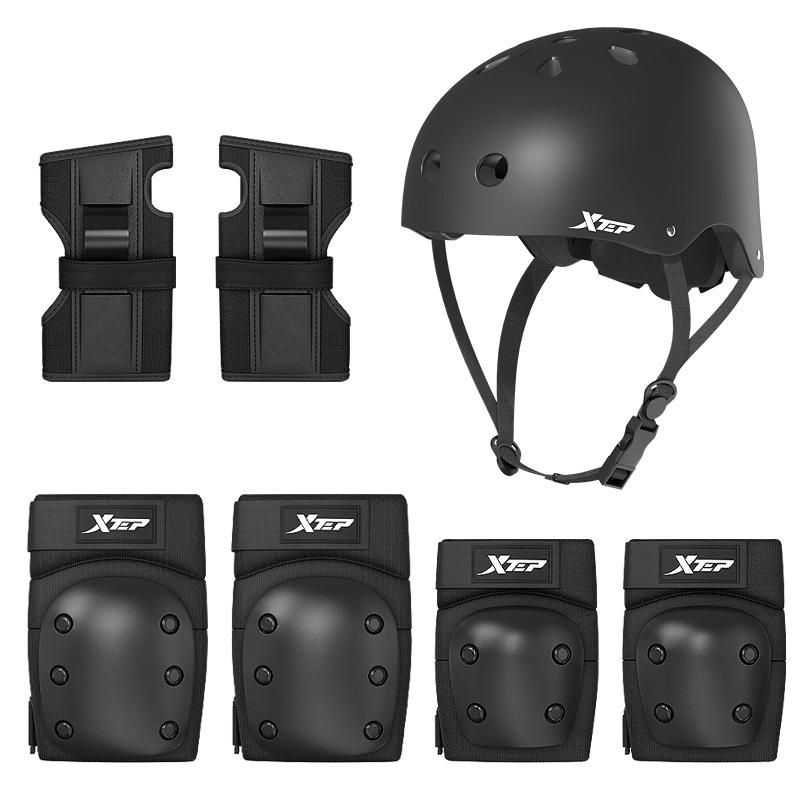 [Ensemble de 7 pièces] Équipement de protection blanc, casque noir
