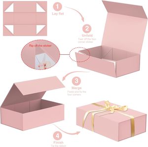 Luxury Large Magnetic Closure Storage <strong>Box</strong> with Ribbon Luxury Packaging Wig Storage Mother's Day Birthdays <strong>Bridal</strong> Gifts Weddings - Product Image 4