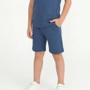 Shorts Bermuda en coton pour garçons, style décontracté, coupe décontractée, taille avec cordon de serrage et poches latérales, pour un style de vie actif et un confort optimal. - Product Image 5