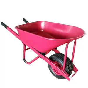 उत्कृष्ट गुणवत्ता उद्यान स्टील शर्लक गुलाबी बिल्डर के लिए wheelbarrow