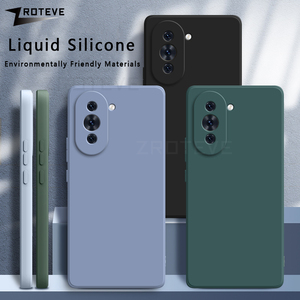 Pour Huawei Nova 10 9 Pro couverture arrière carré Silicone liquide Coque souple Nova10 <span class=keywords><strong>Nova9</strong></span> <span class=keywords><strong>SE</strong></span> antichoc protection en gros coque de téléphone - Product Image 3