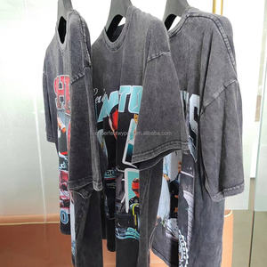 Hip Hop Men's Clothing Heavyweight Oversized Streetwear <strong>T</strong>-<strong>shirt</strong> Dtg Custom Graphic Tees Vintage Tshirt Acid Wash <strong>T</strong> <strong>Shirts</strong> - Product Image 5