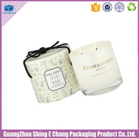 Boîtes rigides en papier personnalisées de luxe pour pots de bougies vides, avec gaufrage, recyclables, taille personnalisable pour l'emballage cadeau