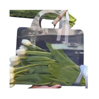 Bouquet de fleurs Transparent PVC fête des mères cadeau poignée Portable sac Ins Simple étanche fleur emballage boîtes