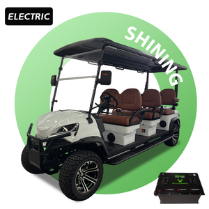Carrito de Golf Eléctrico de 72 <span class=keywords><strong>Voltios</strong></span> y 100 <span class=keywords><strong>Amperios</strong></span> con <span class=keywords><strong>6</strong></span> Asientos, Frenos de Disco Delanteros, Homologado para Circular por la Calle, Garantía Completa de un Año, 5KW AC - Product Image 1