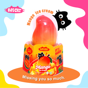 Crème glacée PoPI en forme de chat noir mignon, design IP, édition limitée été, cornet de crème glacée à la mangue, dessert populaire - Product Image 1