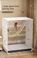Cage à oiseaux - Cage spéciale pour l'élevage de groupes d'oiseaux, pour perroquets, corbeaux, phénix, en plastique, boîte pour usage domestique, grande taille