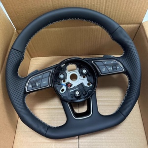 Volant en cuir sport plat en stock, directement du fabricant pour <span class=keywords><strong>Audi</strong></span> A3 A4 A5 <span class=keywords><strong>A6</strong></span> A7 A8 S5 Q3 et Q5 - Product Image 2