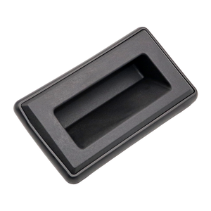 Hengsheng PL025 Poignées de tiroir noires Poignée de porte encastrée Poignées de tirage affleurantes en plastique - Product Image 6