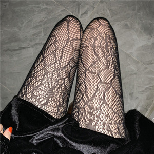 Collants résille décontractés de taille unique pour Femme Lingerie bas de bonneterie <span class=keywords><strong>sexy</strong></span> collants hauts et fins Leggings en dentelle élasthanne - Product Image 1
