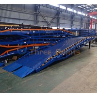Meilleure vente de remorque de camion à plat plate-forme de travail mobile rampe de quai de chargement hydraulique populaire pour le levage de conteneurs