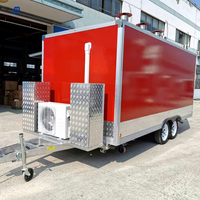 Remorque carrée personnalisée, conteneur mobile pour bar à cocktails, chariot de restauration rapide, camion de restauration de haute qualité, très demandé